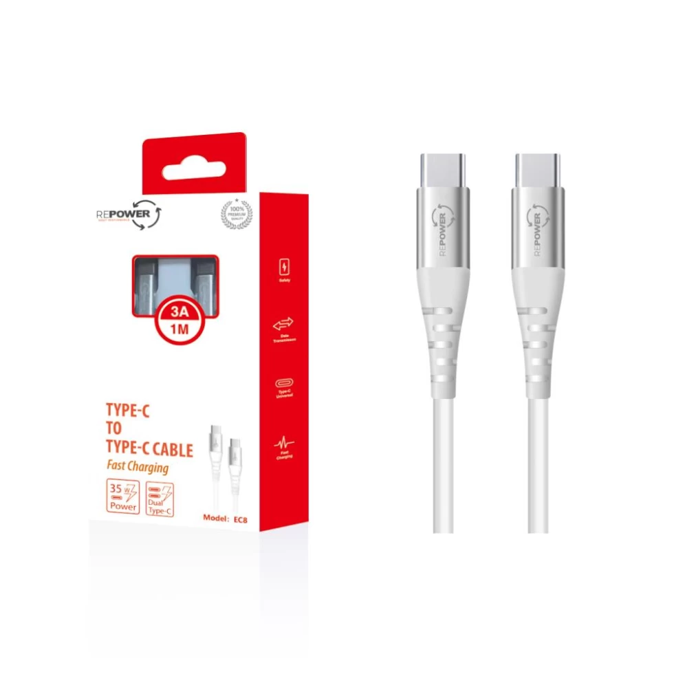 TYPE-C TO TYPE -C CABLE 35W EC8 1MT REPOWER