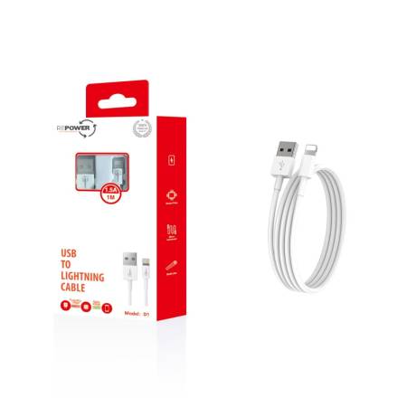 USB TO LIGHTNING CABLE D1 1MT REPOWER
