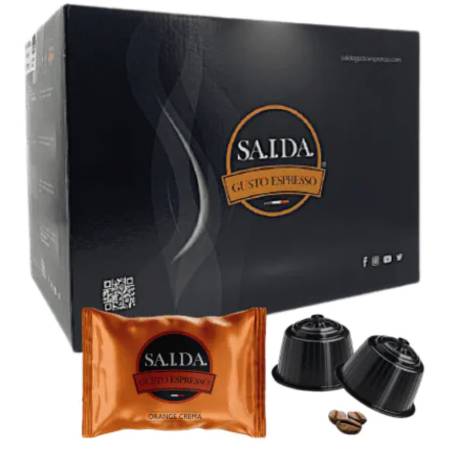 CAPSULE CAFFE' SAIDA MISCELA CREMA ORANGE COMPATIBILE  DOLCEGUSTO 60PZ