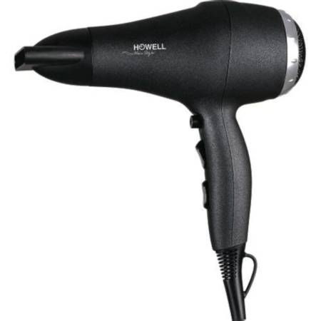 ASCIUGACAPELLI PROFESSIONALE  HOWELL 2000W BLACK