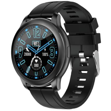 SMARTWATCH SGS ROUND  BLACK