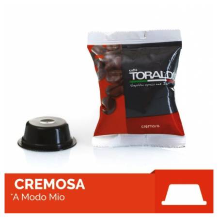 CAPSULE CAFFE' TORALDO CREMOSO COMPATIBILE A MODO MIO 100PZ